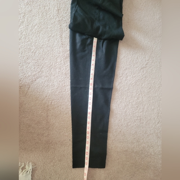 Petite Wool Black High Waisted Dress Pants - Picture 3 of 9